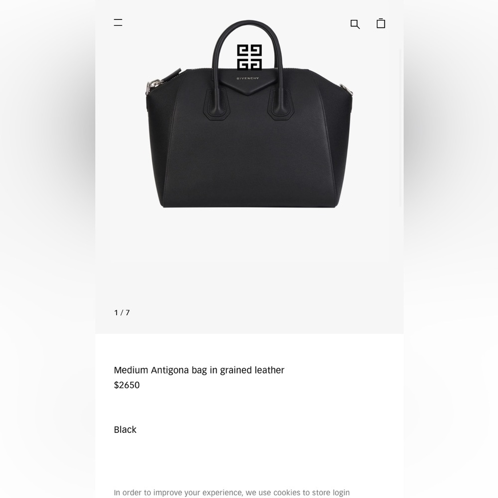 Givenchy Antigona medium Goatskin Bag